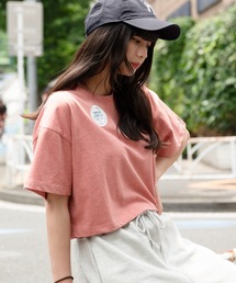 【DISCUS/ディスカス】7分袖カットソー クルーネック 7分袖Tシャツ ワイドシルエット