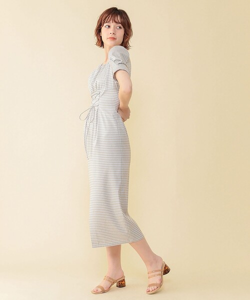 DEICY（デイシー）の「レースアップチェックワンピース（ワンピース 