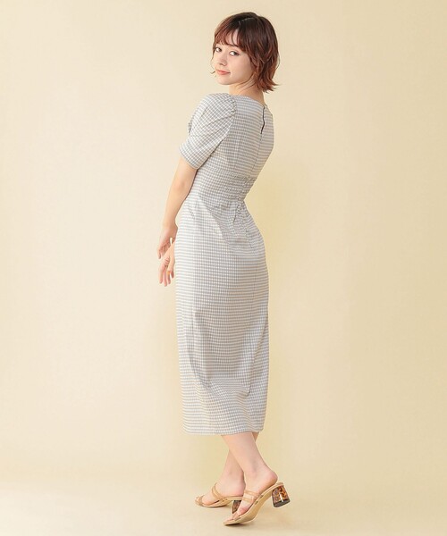 DEICY（デイシー）の「レースアップチェックワンピース（ワンピース 
