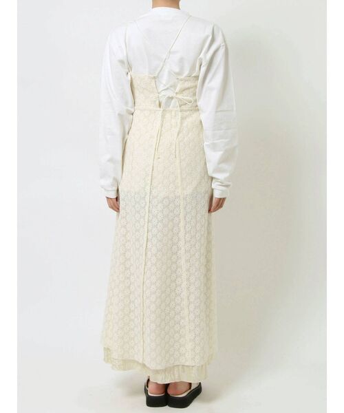 merry jenny（メリージェニー）の「ランダムストラップキャミワンピース（ワンピース・レディース・アイボリー/ブラック・FREE）」の6枚目の写真