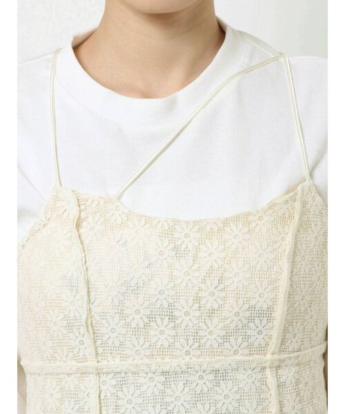 merry jenny（メリージェニー）の「ランダムストラップキャミワンピース（ワンピース・レディース・アイボリー/ブラック・FREE）」の7枚目の写真