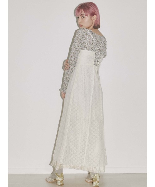 merry jenny（メリージェニー）の「ランダムストラップキャミワンピース（ワンピース・レディース・アイボリー/ブラック・FREE）」の12枚目の写真