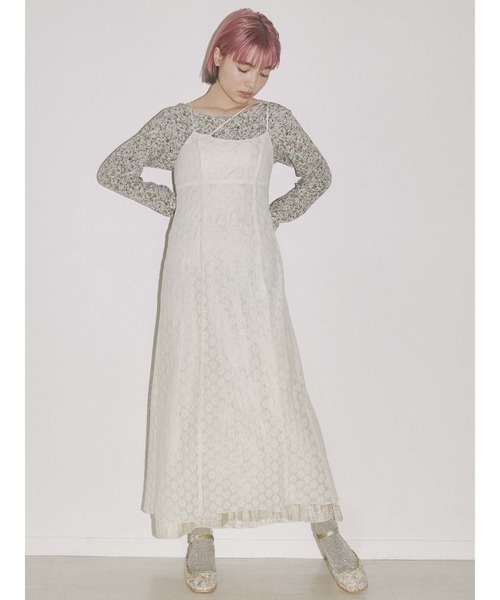 merry jenny（メリージェニー）の「ランダムストラップキャミワンピース（ワンピース・レディース・アイボリー/ブラック・FREE）」の14枚目の写真