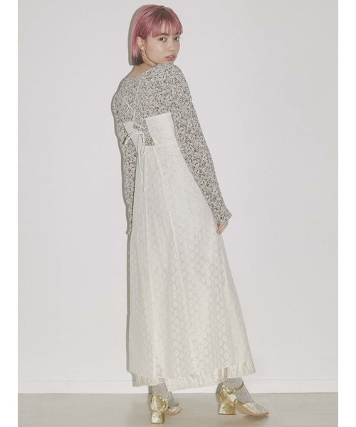 merry jenny（メリージェニー）の「ランダムストラップキャミワンピース（ワンピース・レディース・アイボリー/ブラック・FREE）」の15枚目の写真