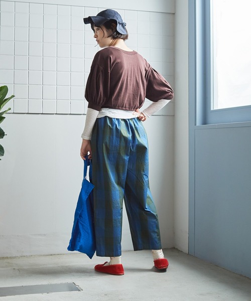 bulle de savon(ビュルデサボン)の「over dye pajyamaパンツ(その他パンツ・レディース・ピンク/イエロー/ネイビー・FREE)」の16枚目の写真