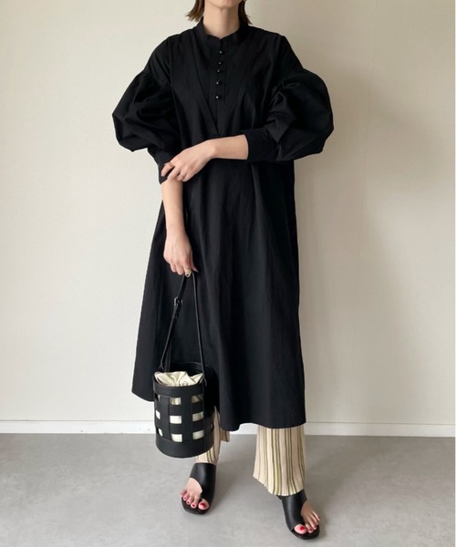 y/m by misato（イムバイミサト）の「ブロード2WAYレイヤードワンピース（ワンピース・レディース・オフホワイト/ブラック・FREE）」の15枚目の写真