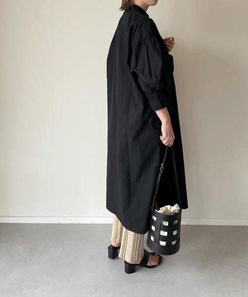 y/m by misato（イムバイミサト）の「ブロード2WAYレイヤードワンピース（ワンピース・レディース・オフホワイト/ブラック・FREE）」の16枚目の写真