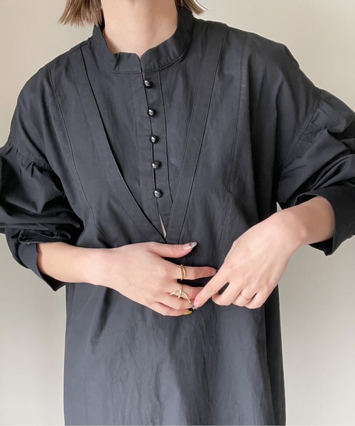 y/m by misato（イムバイミサト）の「ブロード2WAYレイヤードワンピース（ワンピース・レディース・オフホワイト/ブラック・FREE）」の17枚目の写真