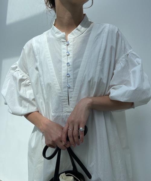 y/m by misato（イムバイミサト）の「ブロード2WAYレイヤードワンピース（ワンピース・レディース・オフホワイト/ブラック・FREE）」の21枚目の写真