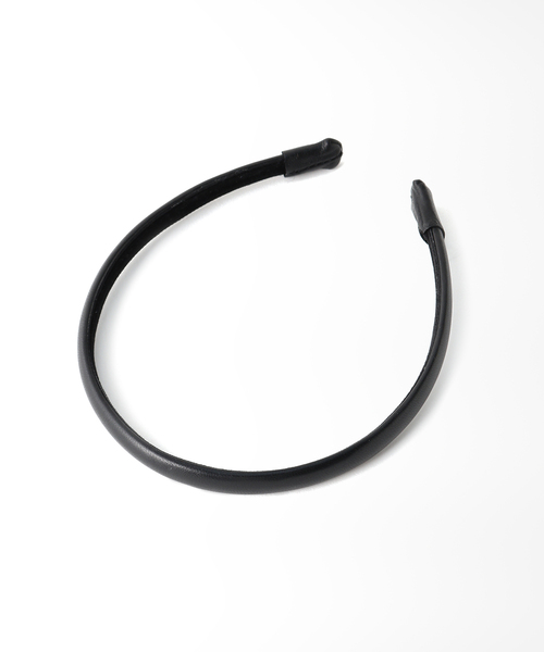 SLOBE IENA（スローブイエナ）の「【LE VERNIS/ル・ベルニ】 レザーカチューシャ（カチューシャ・レディース・ブラック/アイボリー・FREE）」の11枚目の写真