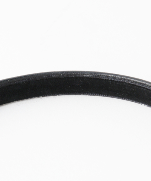 SLOBE IENA（スローブイエナ）の「【LE VERNIS/ル・ベルニ】 レザーカチューシャ（カチューシャ・レディース・ブラック/アイボリー・FREE）」の12枚目の写真