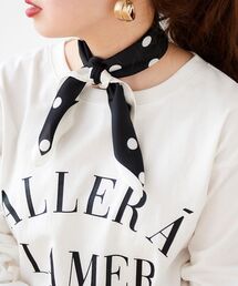 le.coeur blanc | ドット柄ミニスカーフ(バンダナ/スカーフ)