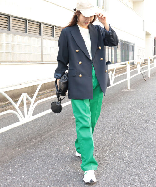 Dickies（ディッキーズ）の「【Dickies×Fredy別注】ストレートカラーチノパンツ【サイズ展開あり】（チノパンツ・レディース・チャコールグレー/ブラック/ベージュ/パープル/レッド/カーキ/グリーン・38/36）」の5枚目の写真