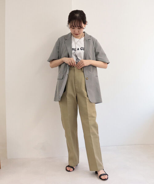 Dickies（ディッキーズ）の「【Dickies×Fredy別注】ストレートカラーチノパンツ【サイズ展開あり】（チノパンツ・レディース・チャコールグレー/ブラック/ベージュ/パープル/レッド/カーキ/グリーン・38/36）」の17枚目の写真