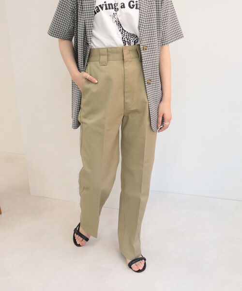 Dickies（ディッキーズ）の「【Dickies×Fredy別注】ストレートカラーチノパンツ【サイズ展開あり】（チノパンツ・レディース・チャコールグレー/ブラック/ベージュ/パープル/レッド/カーキ/グリーン・38/36）」の9枚目の写真