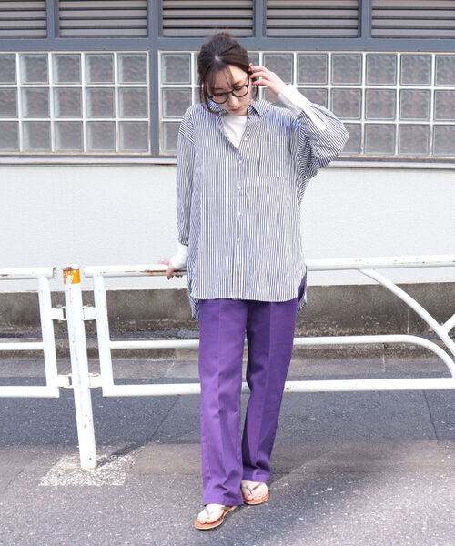 Dickies（ディッキーズ）の「【Dickies×Fredy別注】ストレートカラーチノパンツ【サイズ展開あり】（チノパンツ・レディース・チャコールグレー/ブラック/ベージュ/パープル/レッド/カーキ/グリーン・38/36）」の18枚目の写真