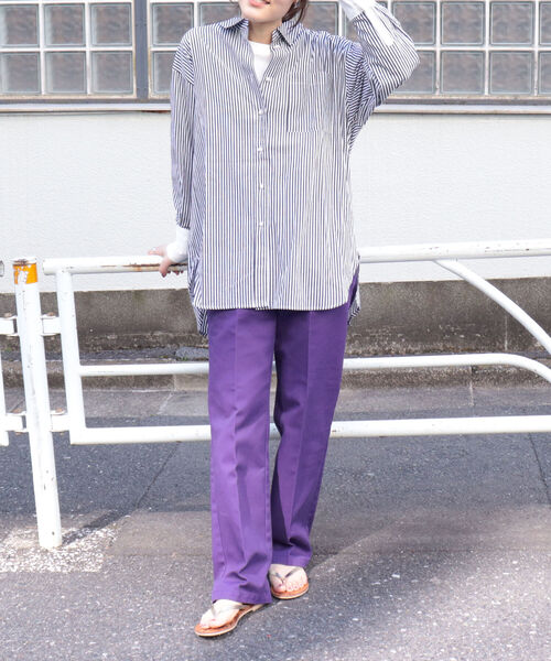 Dickies（ディッキーズ）の「【Dickies×Fredy別注】ストレートカラーチノパンツ【サイズ展開あり】（チノパンツ・レディース・チャコールグレー/ブラック/ベージュ/パープル/レッド/カーキ/グリーン・38/36）」の10枚目の写真