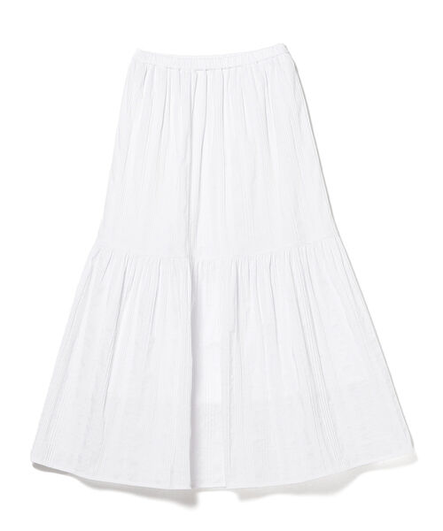 Demi-Luxe BEAMS（デミルクス ビームス）の「Demi-Luxe BEAMS / ストライプ ティアードスカート（スカート・レディース・ホワイト/ブラック・36/38）」の10枚目の写真