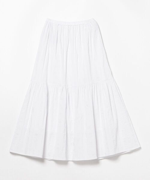 Demi-Luxe BEAMS（デミルクス ビームス）の「Demi-Luxe BEAMS / ストライプ ティアードスカート（スカート・レディース・ホワイト/ブラック・36/38）」の11枚目の写真