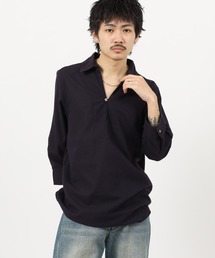 Relation リネン混カプリ7分袖シャツ