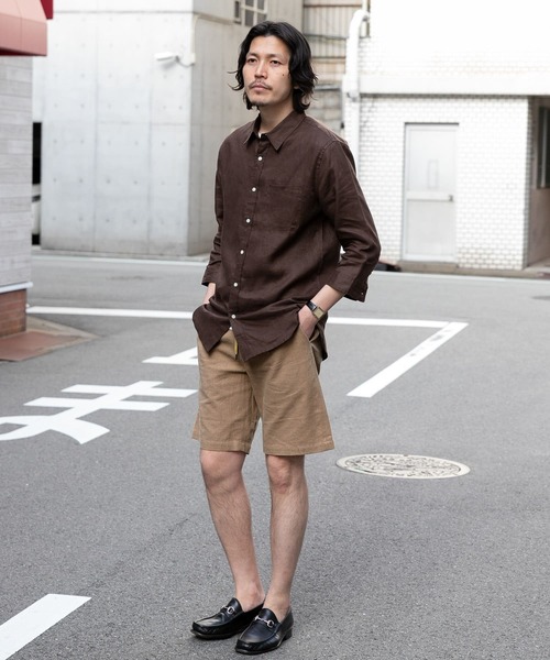URBAN RESEARCH ROSSO MEN(アーバンリサーチロッソメン)の「『XLサイズあり』リネンイージーショートパンツ(その他パンツ・メンズ・ネイビー/チャコールグレー/カーキ/ベージュ・X-LARGE/MEDIUM/LARGE)」の10枚目の写真