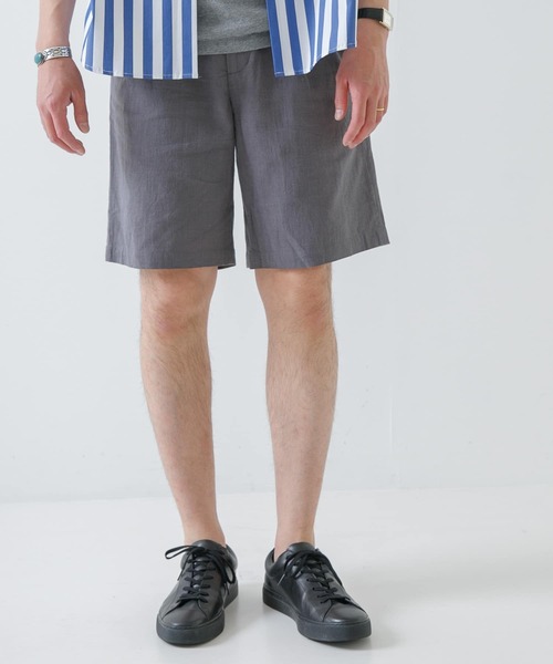URBAN RESEARCH ROSSO MEN(アーバンリサーチロッソメン)の「『XLサイズあり』リネンイージーショートパンツ(その他パンツ・メンズ・ネイビー/チャコールグレー/カーキ/ベージュ・X-LARGE/MEDIUM/LARGE)」の11枚目の写真