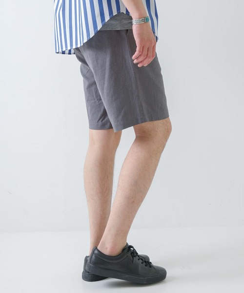 URBAN RESEARCH ROSSO MEN(アーバンリサーチロッソメン)の「『XLサイズあり』リネンイージーショートパンツ(その他パンツ・メンズ・ネイビー/チャコールグレー/カーキ/ベージュ・X-LARGE/MEDIUM/LARGE)」の12枚目の写真