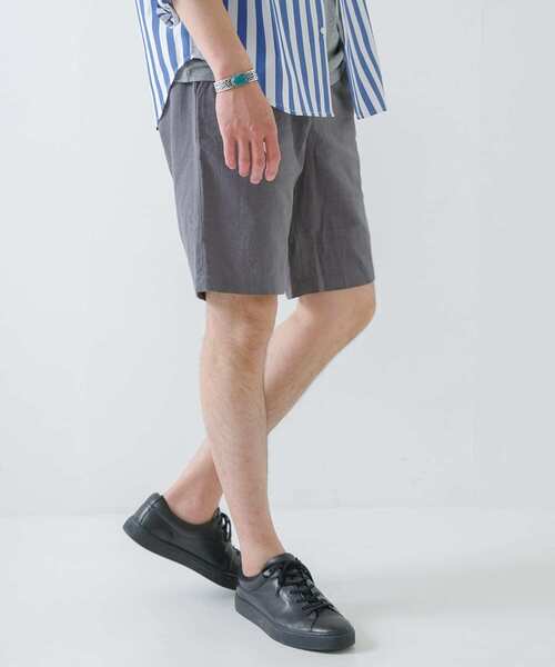 URBAN RESEARCH ROSSO MEN(アーバンリサーチロッソメン)の「『XLサイズあり』リネンイージーショートパンツ(その他パンツ・メンズ・ネイビー/チャコールグレー/カーキ/ベージュ・X-LARGE/MEDIUM/LARGE)」の13枚目の写真