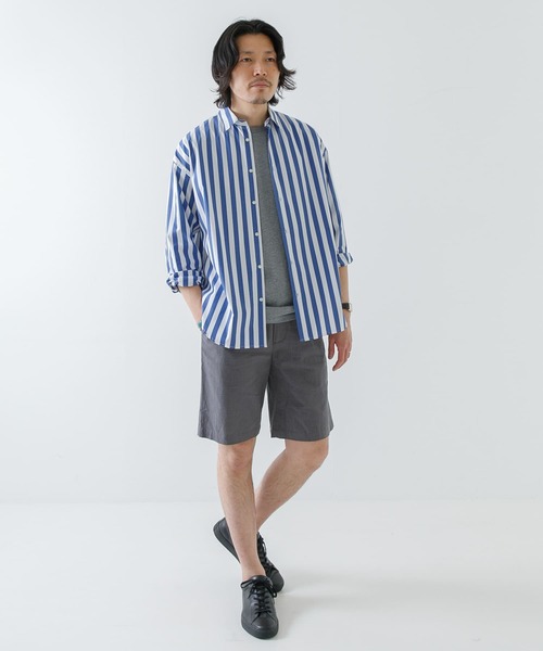 URBAN RESEARCH ROSSO MEN(アーバンリサーチロッソメン)の「『XLサイズあり』リネンイージーショートパンツ(その他パンツ・メンズ・ネイビー/チャコールグレー/カーキ/ベージュ・X-LARGE/MEDIUM/LARGE)」の14枚目の写真