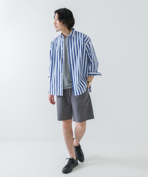 URBAN RESEARCH ROSSO MEN(アーバンリサーチロッソメン)の「『XLサイズあり』リネンイージーショートパンツ(その他パンツ・メンズ・ネイビー/チャコールグレー/カーキ/ベージュ・X-LARGE/MEDIUM/LARGE)」の15枚目の写真