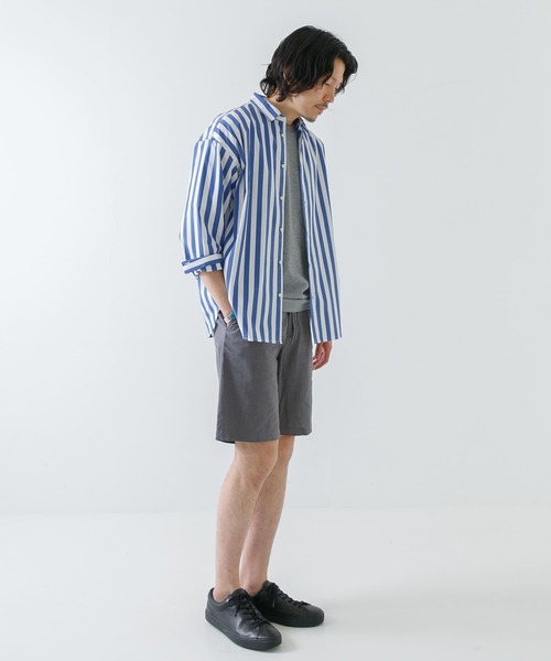 URBAN RESEARCH ROSSO MEN(アーバンリサーチロッソメン)の「『XLサイズあり』リネンイージーショートパンツ(その他パンツ・メンズ・ネイビー/チャコールグレー/カーキ/ベージュ・X-LARGE/MEDIUM/LARGE)」の16枚目の写真