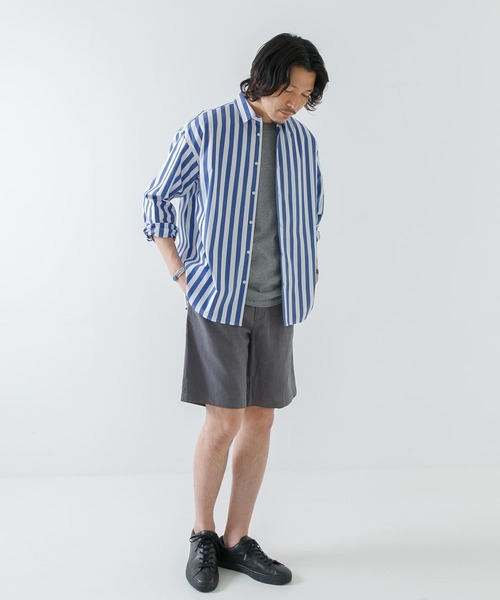 URBAN RESEARCH ROSSO MEN(アーバンリサーチロッソメン)の「『XLサイズあり』リネンイージーショートパンツ(その他パンツ・メンズ・ネイビー/チャコールグレー/カーキ/ベージュ・X-LARGE/MEDIUM/LARGE)」の17枚目の写真