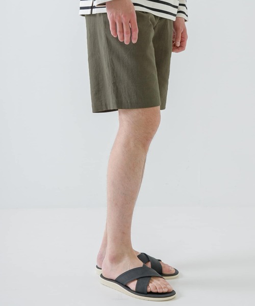 URBAN RESEARCH ROSSO MEN(アーバンリサーチロッソメン)の「『XLサイズあり』リネンイージーショートパンツ(その他パンツ・メンズ・ネイビー/チャコールグレー/カーキ/ベージュ・X-LARGE/MEDIUM/LARGE)」の5枚目の写真