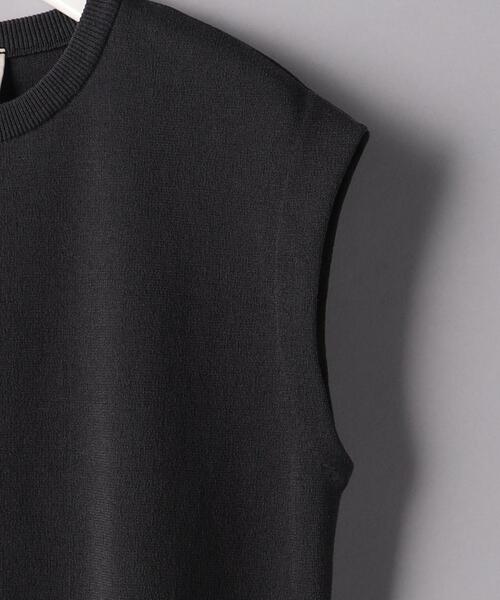 UNITED ARROWS（ユナイテッドアローズ）の「＜UNITED ARROWS＞C/N 18G フレンチスリーブ ニット B（ニット/セーター・レディース・オフホワイト/ブラック/ダークグレー・FREE）」の14枚目の写真