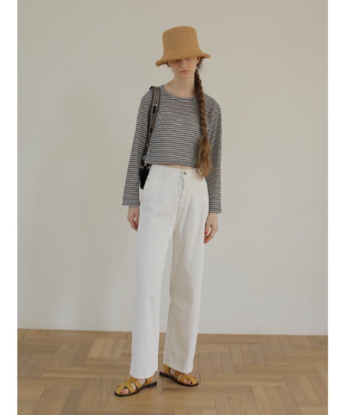 AMAIL(アマイル)の「see-through border cloth(Tシャツ/カットソー・レディース・ブラック・FREE)」の10枚目の写真