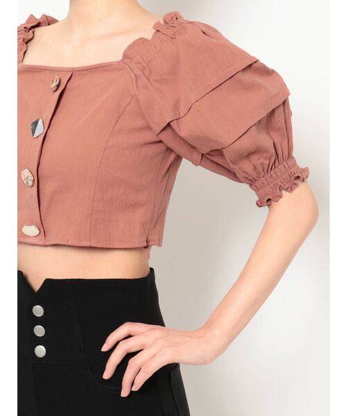 RESEXXY（リゼクシー）の「ジュエリーライクボタンブラウス（シャツ/ブラウス・レディース・ホワイト/ブラック/オレンジ・FREE）」の18枚目の写真