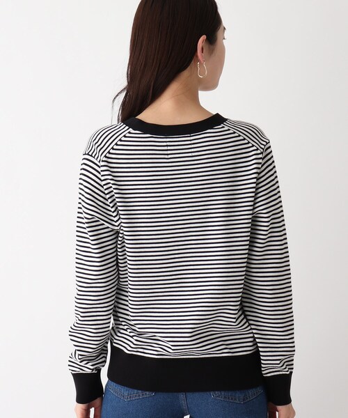 OPAQUE.CLIP（オペークドットクリップ）の「◆マリンVネックカーディガン【エクストラファインオーガニックコットン/WEB限定カラー・サイズ】（カーディガン/ボレロ・レディース・ネイビー/ホワイト系その他6/ブラック系7/ホワイト系その他3/グリーン・36/40/38）」の8枚目の写真