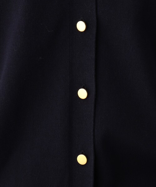 OPAQUE.CLIP（オペークドットクリップ）の「◆マリンVネックカーディガン【エクストラファインオーガニックコットン/WEB限定カラー・サイズ】（カーディガン/ボレロ・レディース・ネイビー/ホワイト系その他6/ブラック系7/ホワイト系その他3/グリーン・36/40/38）」の11枚目の写真