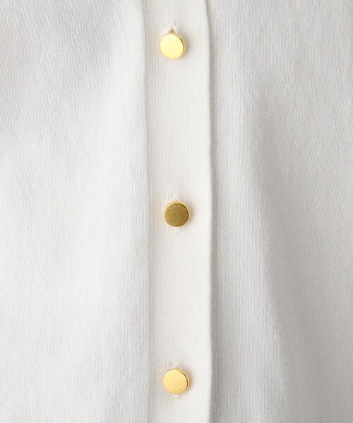 OPAQUE.CLIP（オペークドットクリップ）の「◆マリンVネックカーディガン【エクストラファインオーガニックコットン/WEB限定カラー・サイズ】（カーディガン/ボレロ・レディース・ネイビー/ホワイト系その他6/ブラック系7/ホワイト系その他3/グリーン・36/40/38）」の15枚目の写真