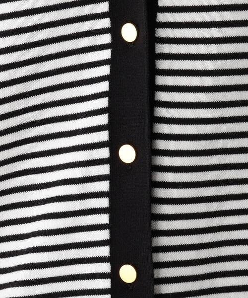 OPAQUE.CLIP（オペークドットクリップ）の「◆マリンVネックカーディガン【エクストラファインオーガニックコットン/WEB限定カラー・サイズ】（カーディガン/ボレロ・レディース・ネイビー/ホワイト系その他6/ブラック系7/ホワイト系その他3/グリーン・36/40/38）」の19枚目の写真