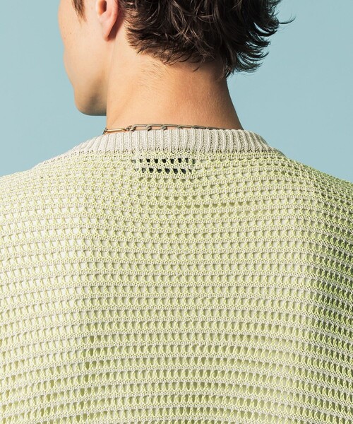 CITY TOKYO(シティトウキョウ)の「和紙メッシュカーディガン(カーディガン/ボレロ・メンズ・オフホワイト/ライム・1/2)」の21枚目の写真