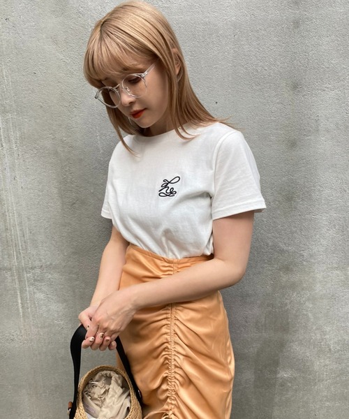 one after another NICE CLAUP(ワンアフターアナザーナイスクラップ)の「サテンドロストスカート(スカート・レディース・ピンク系その他/モカ/アイボリー/オレンジ・FREE)」の21枚目の写真