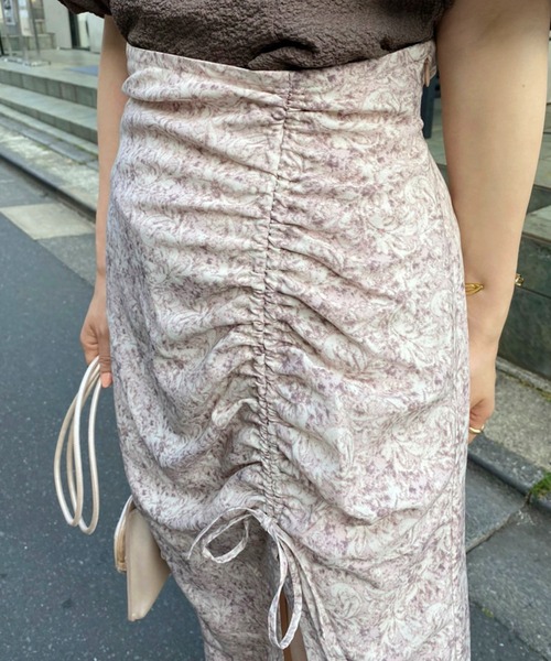 one after another NICE CLAUP(ワンアフターアナザーナイスクラップ)の「サテンドロストスカート(スカート・レディース・ピンク系その他/モカ/アイボリー/オレンジ・FREE)」の11枚目の写真