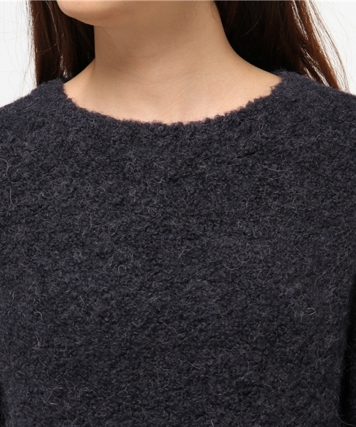 OUTLET（アウトレット）の「【DouDou】ブークレープルオーバー（ニット/セーター・レディース・ネイビー/チャコールグレー/ブルー・FREE）」の7枚目の写真