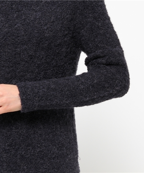 OUTLET（アウトレット）の「【DouDou】ブークレープルオーバー（ニット/セーター・レディース・ネイビー/チャコールグレー/ブルー・FREE）」の8枚目の写真