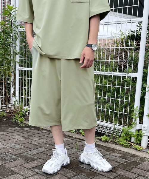 PairPair(ペアペア)の「ハーフパンツ/セットアップ対応(ユニセックス)(ルームウェア/パジャマ・メンズ・ライトブルー/ライトグリーン/ブラック系その他/グリーン系その他/ブルー系その他/スミクロ・MEDIUM/LARGE)」の14枚目の写真