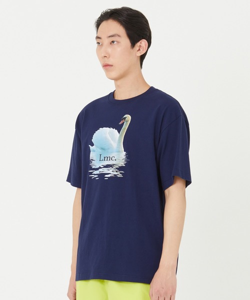 LMCの「【LMC】SWAN TEE / エルエムシー スワン フロント プリント Tシャツ(Tシャツ/カットソー・メンズ・ホワイト/ライトグレー/ブラック/ネイビー・MEDIUM/LARGE)」の9枚目の写真