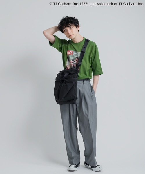 MUHET(ミュエータ)の「LIFEコラボTシャツ(Tシャツ/カットソー・レディース・ホワイト/ブラック/オフホワイト/グリーン/ホワイト系その他・MEDIUM/X-LARGE)」の12枚目の写真