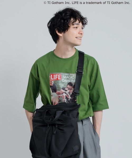 MUHET(ミュエータ)の「LIFEコラボTシャツ(Tシャツ/カットソー・レディース・ホワイト/ブラック/オフホワイト/グリーン/ホワイト系その他・MEDIUM/X-LARGE)」の10枚目の写真