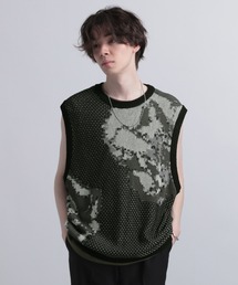 HARE | フラワーモチーフニットベスト(HARE)(ニット/セーター)